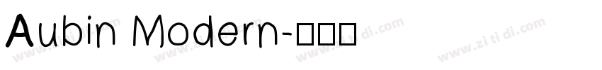 Aubin Modern字体转换